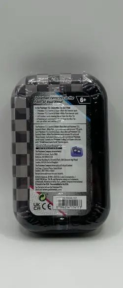 Pokemon Scarlet & Violet Black Bolt & White Flare Mini Tin *RANDOM CHARACTER* - Image 2