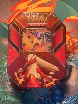 Pokemon TCG 2015 Hoenn Power Blaziken EX Tin Factory Sealed, New - Image 1