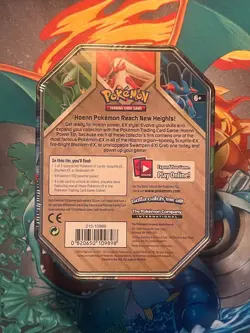 Pokemon TCG 2015 Hoenn Power Blaziken EX Tin Factory Sealed, New - Image 2