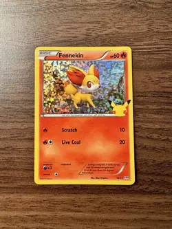 MINT CONDITION Pokemon Fennekin Holo Card 14/25 McDonald's 25th Anniversary - Image 1