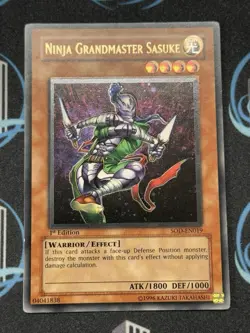 Yugioh Ninja Grandmaster Sasuke SOD-EN019 Ultimate Rare 1ST ED - Image 1