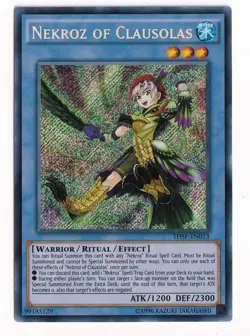 Yugioh Nekroz of Clausolas THSF-EN013 Unlimited Secret Rare Holo - NM - Image 1