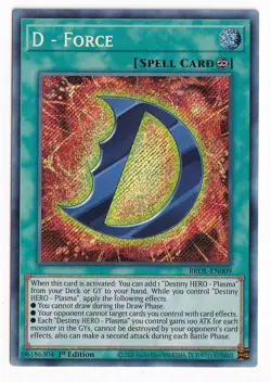 Yugioh D - Force BROL-EN009 Secret Rare 1st Ed - Image 1
