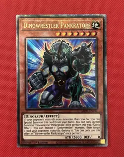 Yugioh MP24-EN047 Dinowrestler Pankratops Quarter Century Secret Rare QCR - Image 1