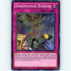 Yugioh Dimensional Barrier MP17-EN163 1st Edition Secret Rare Holo - NM 💎 - Image 1
