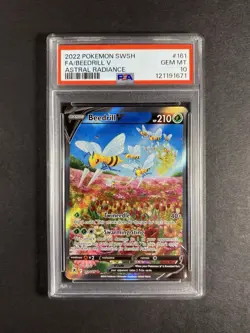Beedrill V 161/189 - Astral Radiance - Alternate Art - Pokemon Card - PSA 10 GEM - Image 1