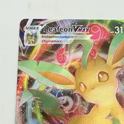 Pokemon TCG Leafeon VMAX Ultra Rare 008/203 Evolving Skies Card 2021 NM - Image 3