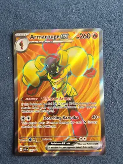 POKEMON TCG: ARMAROUGE EX SVP 125 SV BLACK STAR PROMO CARD NM - Image 1