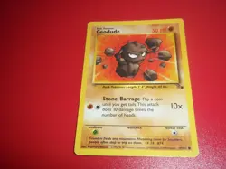 ☆Pokemon Trading Game Card☆Geodude (47/62) HP 50 1998 Nintendo Creatures Game ☆ - Image 1
