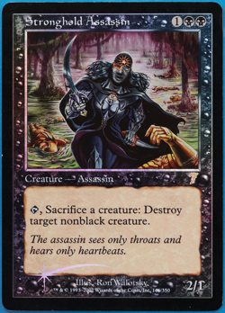 Stronghold Assassin FOIL 7th Edition HEAVILY PLD Rare CARD (498835) ABUGames - Image 1