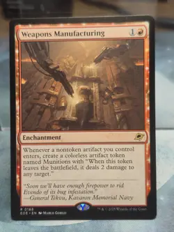 R 0168 Weapons Manufacturing Enchantment Rare Edge of Eternities MTG Card EOE - Image 1