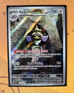 Aegislash 210/182 Paradox Rift - Full Art Illustration Rare Holo Pokemon Card - Image 1