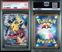 PSA 9 Pikachu ex 001/030 WCS23 Championships 2023 Yokohama Pokemon Card Japanese - Image 3