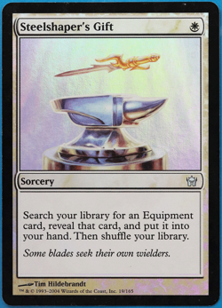 Steelshaper's Gift FOIL Fifth Dawn HEAVILY PLD Uncommon CARD (498828) ABUGames - Image 1