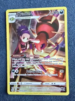 Ariados TG09/TG30 Brilliant Stars Trainer Gallery Holo Pokemon Card TCG NM - Image 2
