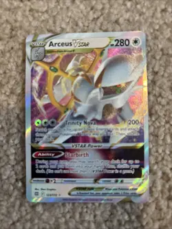 Pokemon TCG Arceus VSTAR Holo Ultra Rare Card 123/172 Brilliant Stars NM - Image 1