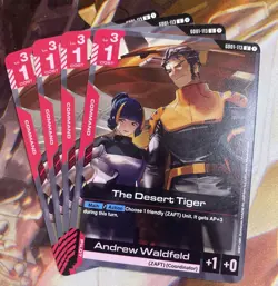 Gundam Card Game The Desert Tiger GD01-113 U Playset Of 4 Newtype Rising - Image 1
