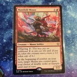 Manifold Mouse (REGULAR) x1 - MTG Bloomburrow BLB #143 - Image 1