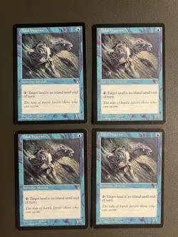 X4 Tidal Warrior [Stronghold] Magic MTG Playset Blue MP - Image 1