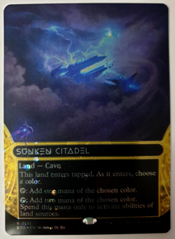 MTG Stellar Sights - Sunken Citadel - GALAXY FOIL Borderless - Rare 0131 NM - Image 1