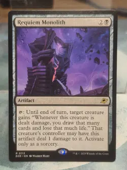 R 0113 Requiem Monolith Artifact Rare Edge of Eternities MTG Card EOE - Image 1