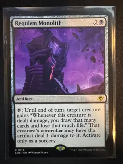 R 0113 Requiem Monolith Artifact Rare Edge of Eternities MTG Card EOE - Image 1