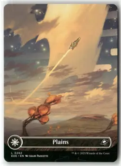 Plains (0262) (Borderless) Edge of Eternities Regular MTG NM MAGIC - Image 1