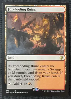 MTG Commander: Innistrad Crimson Vow #174 Foreboding Ruins NM - Image 1