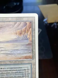 Magic: The Gathering Underground Sea Revised Edition Dual Land Heavy Play MTG - Image 2