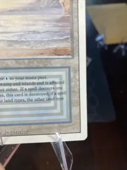 Magic: The Gathering Underground Sea Revised Edition Dual Land Heavy Play MTG - Image 3