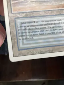 Magic: The Gathering Underground Sea Revised Edition Dual Land Heavy Play MTG - Image 5