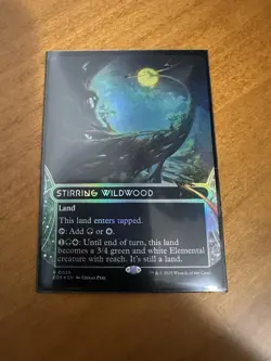MTG EOE Stirring Wildwood Stellar Sights Borderless Foil 0039 Pack Fresh - Image 1
