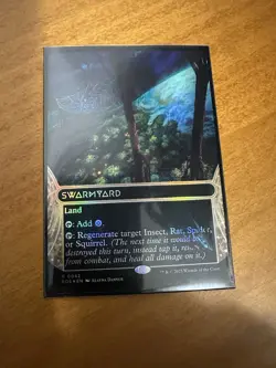 MTG EOE Swarmyard Stellar Sights Borderless Foil 0042 Pack Fresh - Image 1