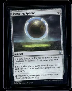 Damping Sphere Dominaria NM Artifact Uncommon MAGIC GATHERING CARD MTG - Image 1