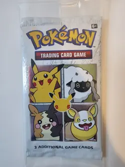 Pokemon 25th Anniversary Sealed Booster Pack General Mills Promo Cards US Cereal - Image 1