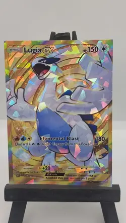 lugia Pokemon TCG Pocket wisdom of the sea cracked ice holo (fan art) crd1204 - Image 1