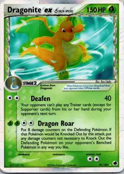Dragonite ex (Delta Species) - 91/101 - Pokemon Dragon Frontiers Ultra Rare DMG - Image 1