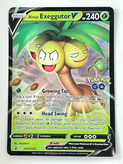 Alolan Exeggutor V SWSH225 Black Star Promo Pokemon Go Collection - Near Mint NM - Image 1