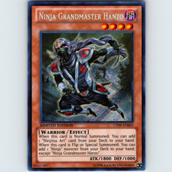 Yugioh Ninja Grandmaster Hanzo CT09-EN003 Limited Ed. Secret Rare - VLP-NM 💎 - Image 1