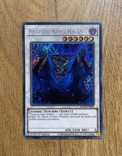 Revived King Ha Des | BLCR-EN082 | Secret Rare | 1st Edition | YuGiOh Card Mint - Image 2