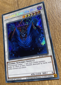 Revived King Ha Des | BLCR-EN082 | Secret Rare | 1st Edition | YuGiOh Card Mint - Image 4