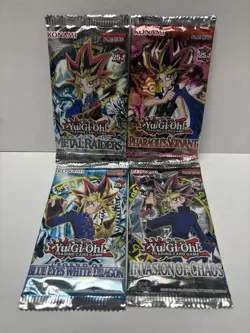 Yugioh RARE SEALED 4 Booster Pack Lot 25th Anniversary New 25th - Image 1