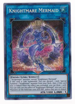 Yugioh MP19-EN025 Knightmare Mermaid 1st Edition Secret Rare - Image 1