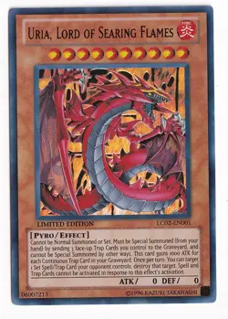 Yugioh Uria, Lord Of Searing Flames LC02-EN001 Ultra Rare Limited Edition - Image 1