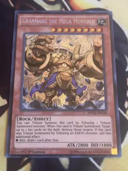 Yugioh: Granmarg The Mega Monarch - MP14-EN158 - Secret Rare - 1st Edition - LP - Image 1