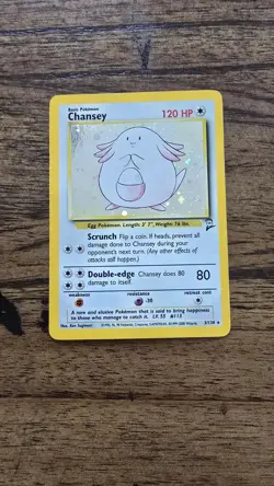 Pokemon Card Chansey 3/130 Base Set 2 Holo - Lightly Played Vintage - Image 1
