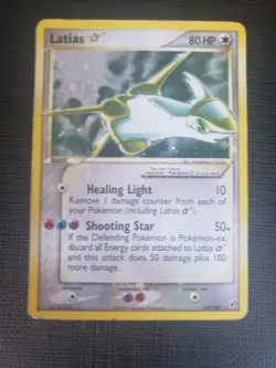 Pokemon Latias Gold Star EX Deoxys Ultra Rare Holo Card 105/107 MP - Image 1