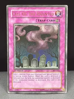 Call of the Haunted PSV-012 1st Ed Yu-Gi-Oh Ultra Rare - MP Vintage Trap Card - Image 1