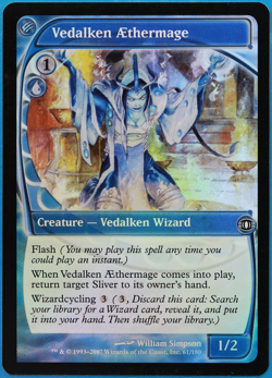 Vedalken AEthermage FOIL Future Sight HEAVILY PLD Common CARD (498878) ABUGames - Image 1