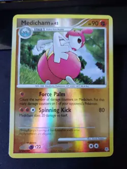 Medicham 32/130 Reverse Holo Rare Diamond & Pearl Base Set Pokemon Card 2007 LP - Image 1